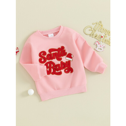 (12-18 Months, Pink) Felpe per bambine, pullover autunnali. 2