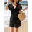 (XL, Black) Γυναικείο μπικίνι κοντομάνικο, έως γόνατο 3