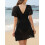 (XL, Black) Γυναικείο μπικίνι κοντομάνικο, έως γόνατο 6