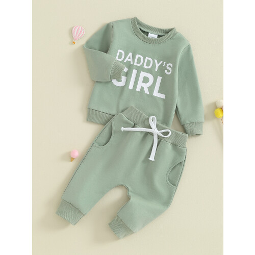 (12-18 Months, Green) Conjunto de calça o outono. 2