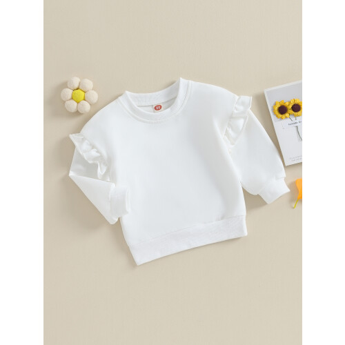 (12-18 Months, White) Παιδικό πουκάμισο άνετο, μακριά μανίκια 2