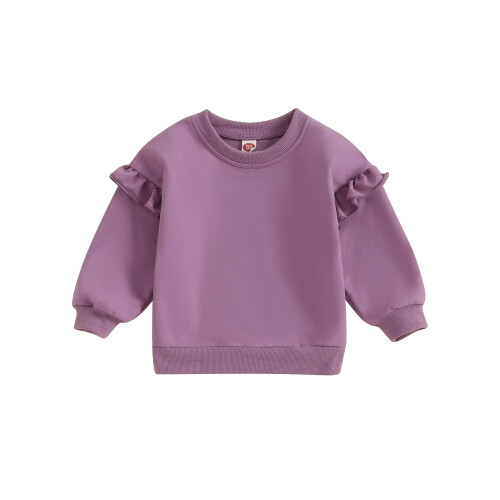 (12-18 Months, Purple) Παιδικό πουκάμισο άνετο, μακριά μανίκια
