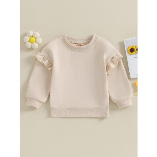 (18-24 Months, Beige) Παιδικό πουκάμισο άνετο, μακριά μανίκια 1