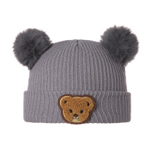 (6-36 Months, Gray) Gorro de invierno recién nacidos.