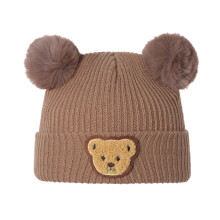 (6-36 Months, Brown) Gorro de invierno recién nacidos.