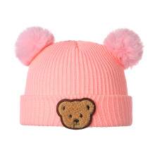 (6-36 Months, Pink) Gorro de invierno recién nacidos.