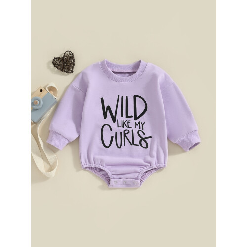 (3-6 Months, Purple) Φθινοπωρινό casual ολόσωμο χαλαρή εφαρμογή 1