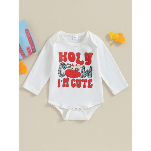 (6-12 Months, White) Βρεφικό φορμάκι μακρυμάνικο φθινοπωρινά κορμάκια. 1