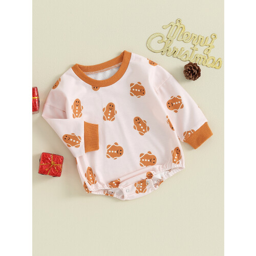 (6-12 Months, Gingerbread Man) Vánoční overal pro a chlapce 2