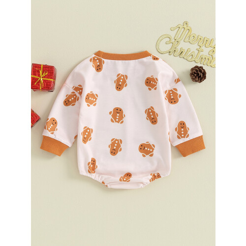 (12-18 Months, Gingerbread Man) Weihnachts-Strampler für Babys, und Mädchen 1