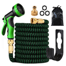 30m Expandable Garden Hose with 10Mode Spray Gun, Flexible Tangle Hose for Outdoor Watering