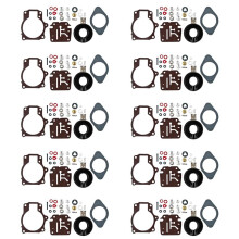 10X New Carburetor Carb Rebuild Repair Kit for Float Johnson Evinrude 18/20/25/28/30/40 396701