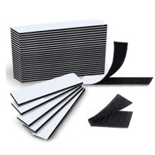 Heavy Duty Hook and Loop Tape with Extra Strong Adhesive, Waterproof Removable Strips for Walls Floors, 12PCS 30x100mm