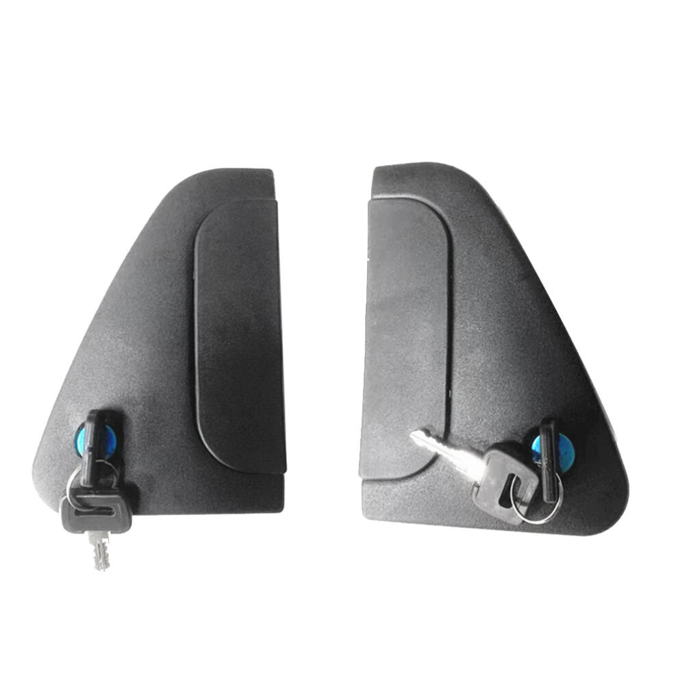 2Pcs Left & Right Exterior Outside Door Handles With Key New For Daf Cf65 Cf75 Cf85 Truck 1328724 1328725 Black 6032056796037