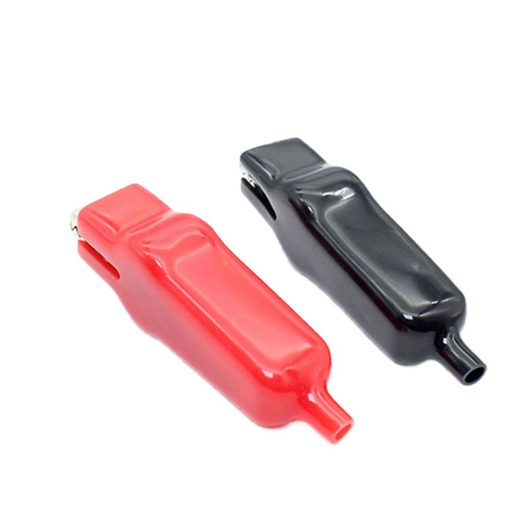 Alligator Clips 2Pcs 20A Insulated Sheathed Crocodile Clips Battery Clip For Electric Circuit Test Electrical Tool Parts 9347817668766
