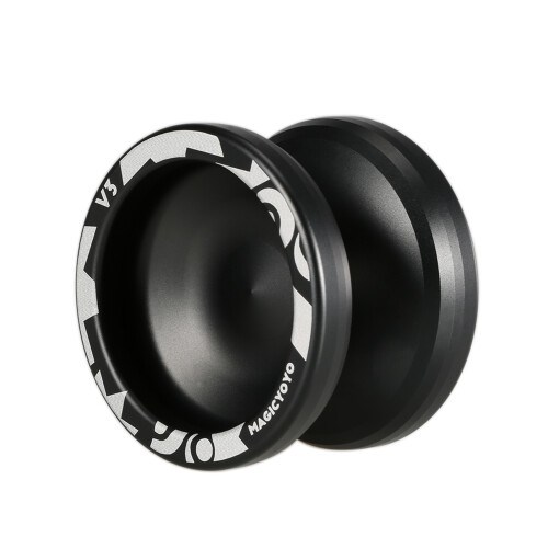 High-Speed Aluminum Alloy Yo-Yo for Kids Responsive Spinning String Black 2