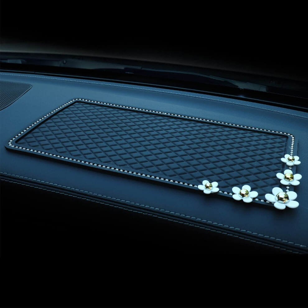 Car Antislip Mat Dashboard Phone Holder, Washable Adhesive Grip Pad For Gps Keys Coins, Black 9382693305930