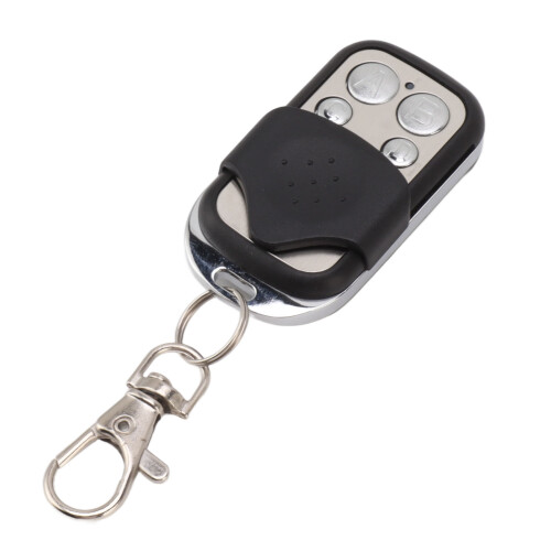 Universal 433MHz 4-Button Garage Door Remote with Keychain, 100m Range