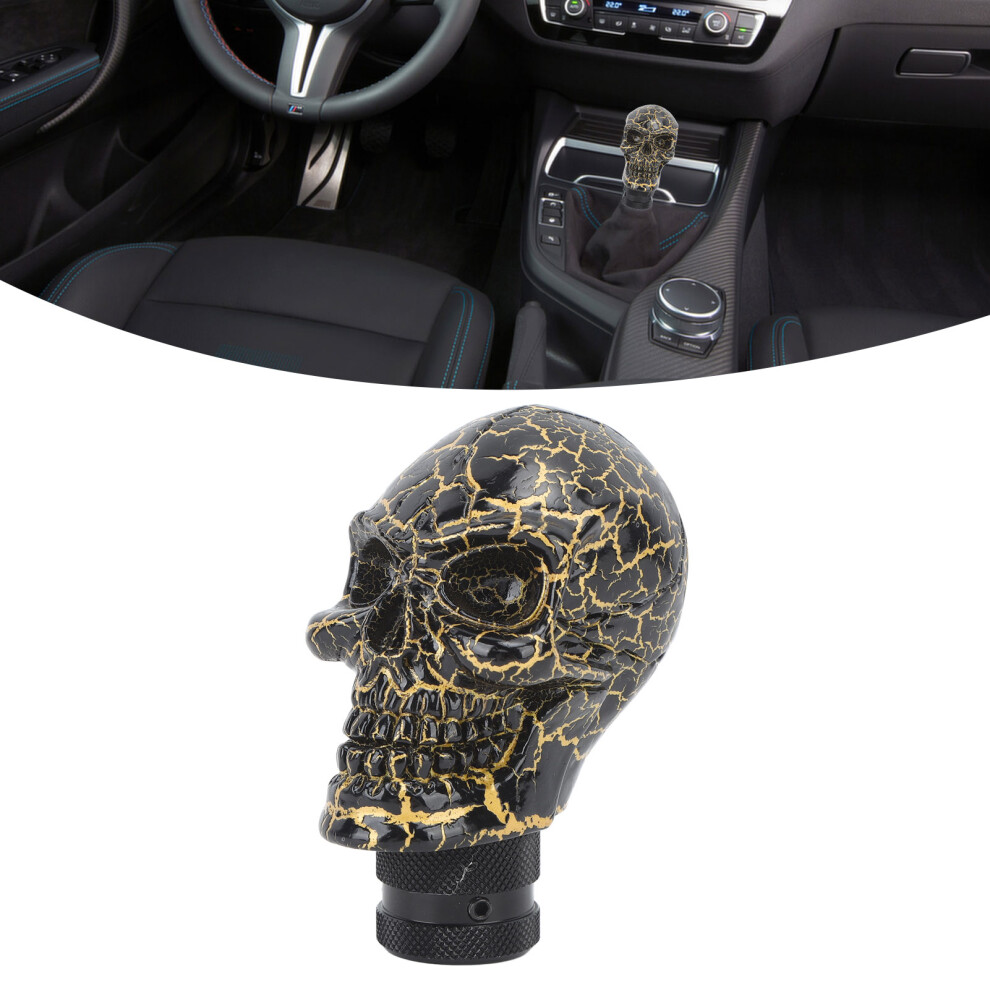 Resin Skull Gear Shift Knob For Most Manual Vehicles Black 8701375880694
