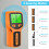 5-in-1 Wall Stud Scanner with LCD Display, Metal & AC Detection, Orange 5