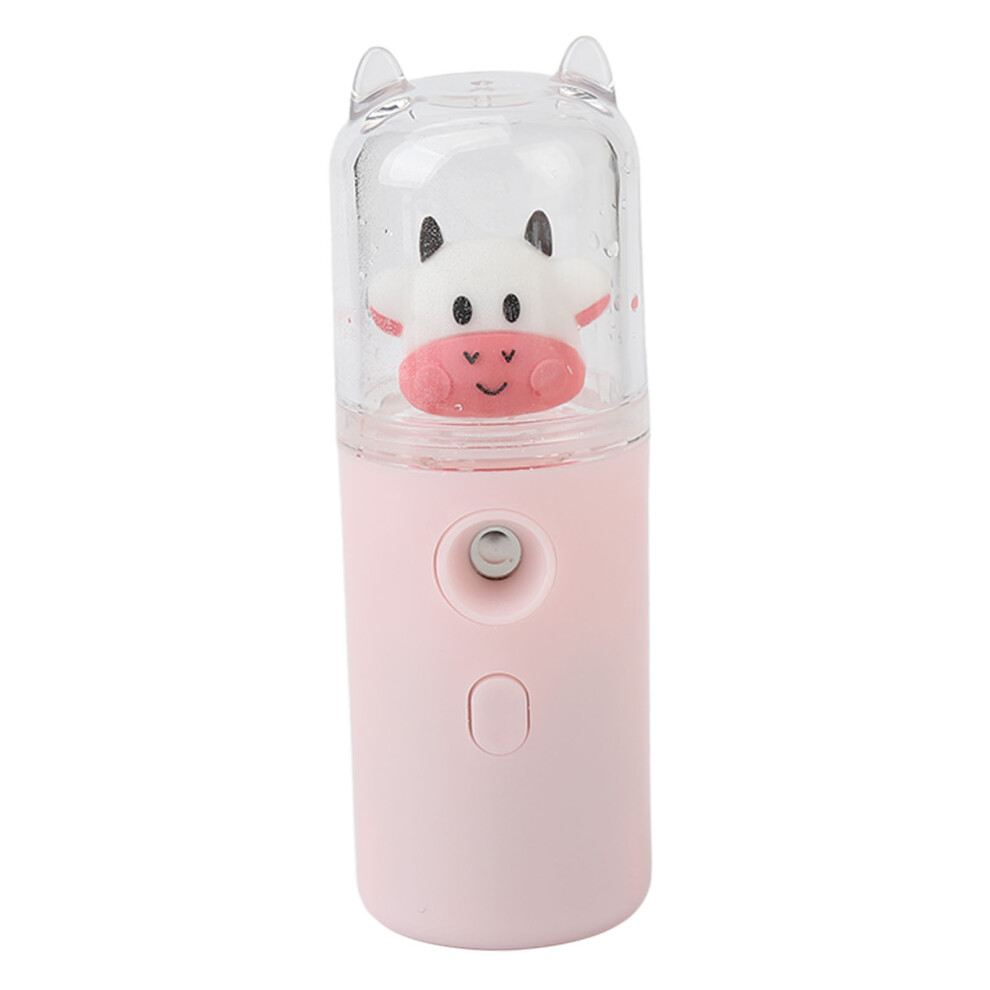 Pink Nano Facial Mist Sprayer 30Ml Usb Rechargeable Handheld Face Hydrator