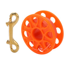 Bobina subacquea da 30 m 7,7x7,7x3,2 cm, arancione fluorescente