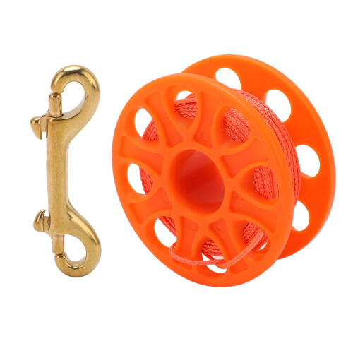 30 m Enrouleur de plongée 7,7x7,7x3,2cm orange fluorescent