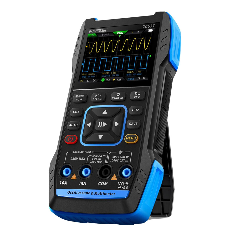 Dual Channel Oscilloscope Multimeter 50Mhz Signal Generator 250Ms/S Rechargeable Battery 9347817548150