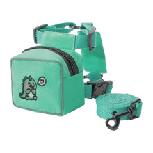 Dog Backpack Hiking Harness with Adjustable Fit and Cute Cartoon Design for Carrying Essentials