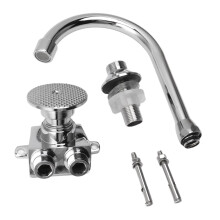 Foot Pedal Copper Faucet Hands-Free Touchless Floor Mount Kitchen Valve