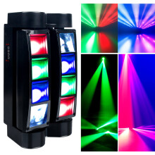 DJ Lights with 8 Magic LED Beams, Sound Activated Disco Lights, 4 Modes, DMX512 for Party Club