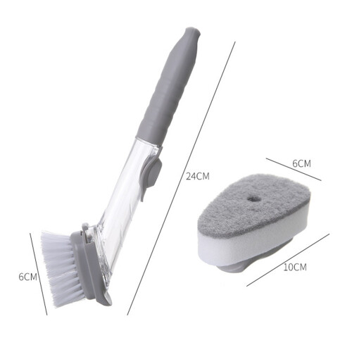 Hydraulic Brush Set with Liquid Adding Pot Kitchen Utensils, 220g 2