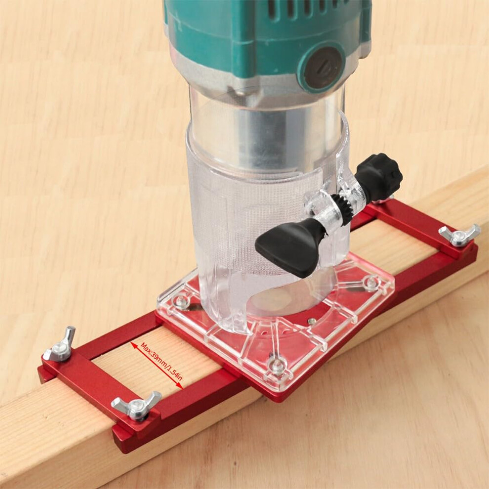 2 In 1 Invisible Fastener Slotted Bracket And Centering Guide 65Mm Id Trimmers Aluminum Alloy Chamfering Base Included 9382693446589