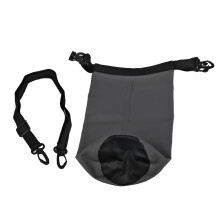 Waterproof Bucket Bag 2L Gray Water-Resistant Dry Bag for Outdoor Camping