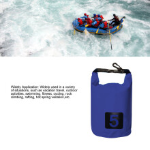 5L Blu scuro PVC impermeabile borsa a secchiello sacca stagna