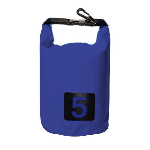 5L Blu scuro PVC impermeabile borsa a secchiello sacca stagna 1