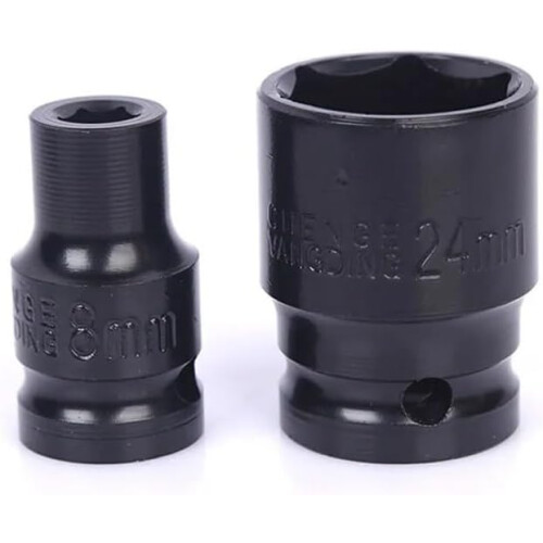 Short Hex Electric Impact Socket 1/2 Drive Adapter Spanner Converter Reducer 6Point Wrench Head 27mm Socket 1