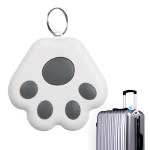Pet Tracker Cat Claw Shape Smart Item Finder Tags RealTime Positioning Key Finder For Dogs Cats Kids Wallets Gray
