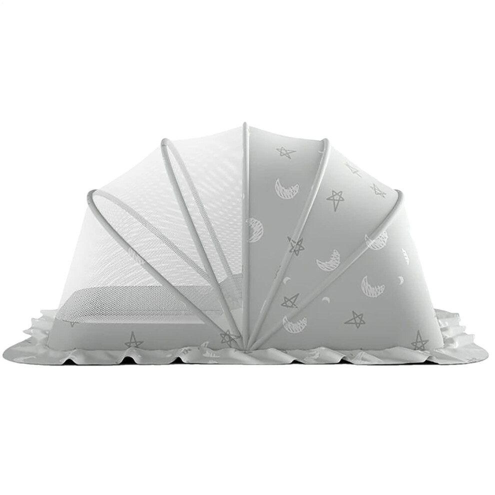 Baby Mosquito Net Foldable Crib Canopy With Blocking And Secure Twolayer Barrier For Travel Cot Light