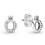 Brand Polished Crown O Stud Earrings 298295 1