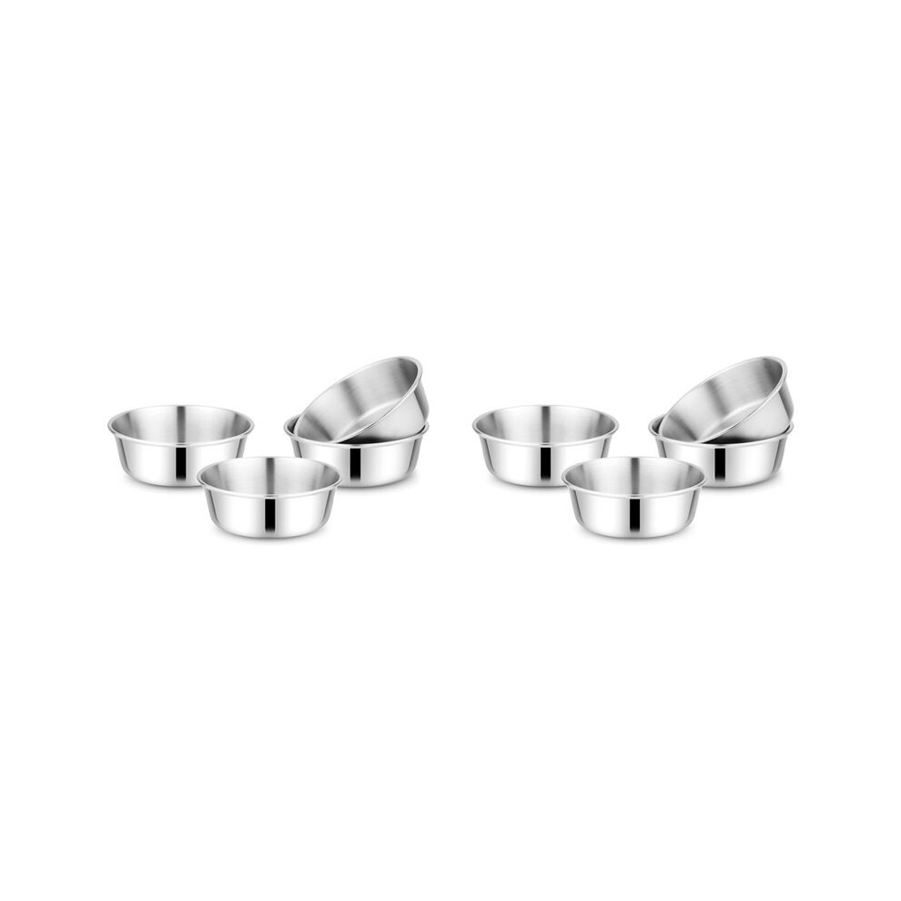 Children'S Stainless Steel Bowl Set Bowls 304 18/8 Stainless Steel 10 Ounces Dishwasher Safe 8Pack