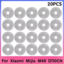 20 Stück Wischtücher Kompatibel mit für Mijia M40 D110CN Ersatzteile Zubehör Verbrauchsmaterial