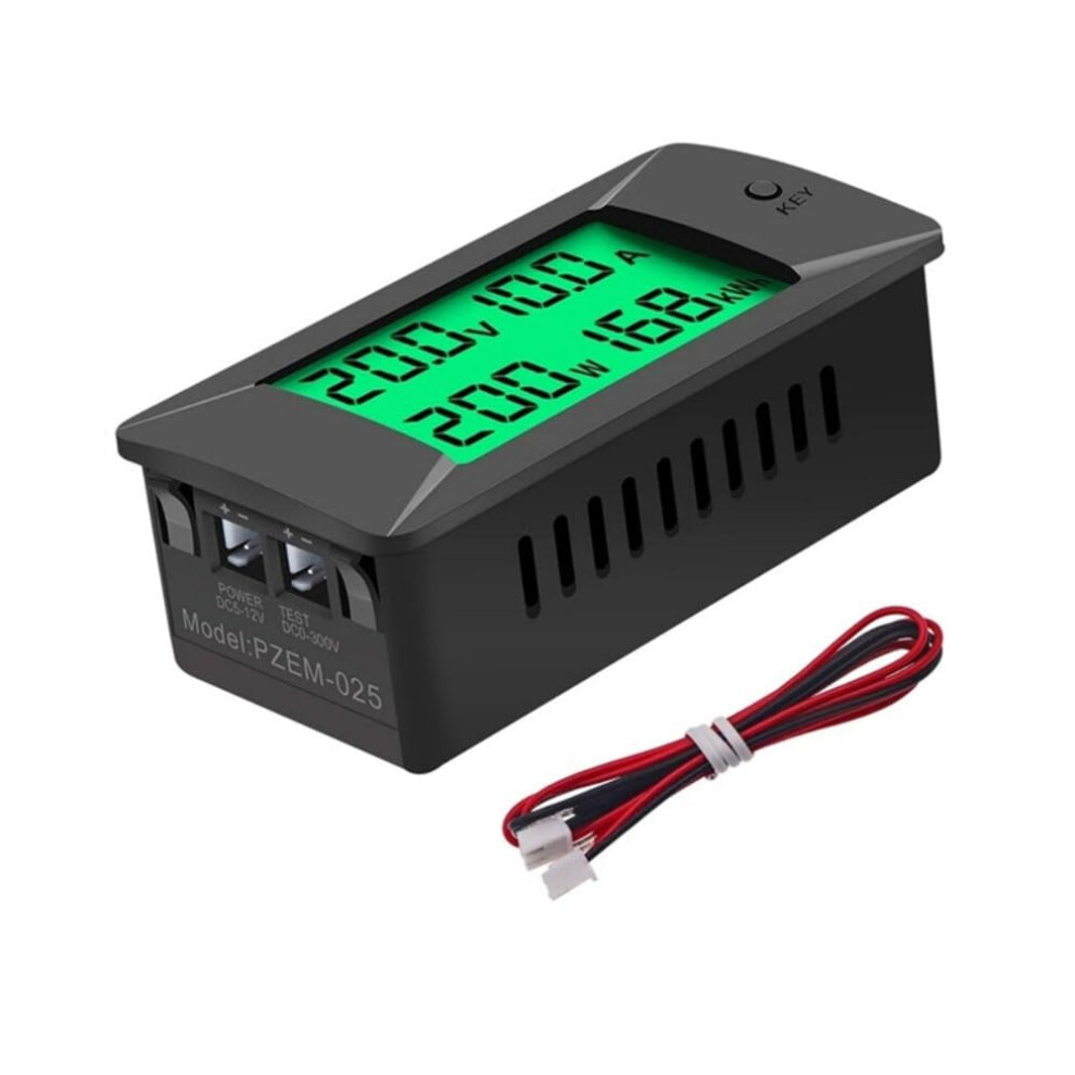 Digital Voltage Current Meter 0300V Dc 300A Lcd Power Meter Voltage Detector 9347817671254