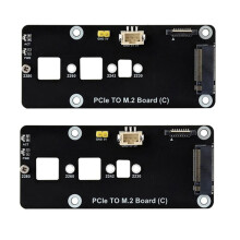FöR RPi 5 PCIE Till M.2-Adapterkort för Raspberry Pi 5 PCIE Till M.2 NVMe 2230/2242/2280/2260 SSD-Expansionskort