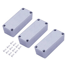 Invólucro para Pedal de Efeitos de Guitarra de Alumínio 1590A 92x38x31mm Caixa de Pedal Fundida Inacabada para Efeitos de Guitarra