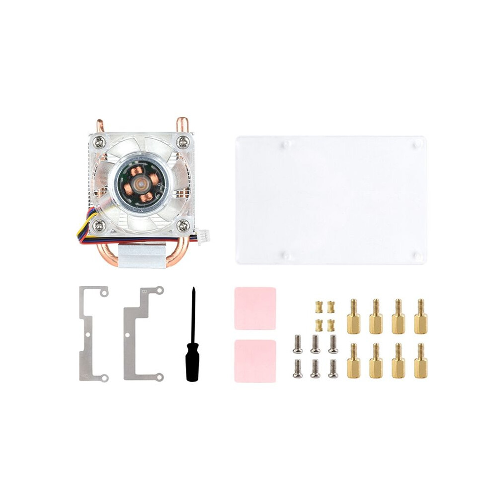 Ice Cpu Tower Cooling Fan Vertical For Pi 5 Raspberry Pi 5 Cooler U-Shaped Copper Tube Cooling Fins Rgb Cooling Fan 6031240200640