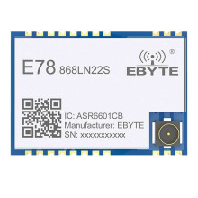 LoRaWAN SoC E78-868LN22S 868 MHz LoRa-Modul ASR6505/6601TXCO 22 DBm Wireless Transceiver SMD IPEX Stempelloch-Anschluss