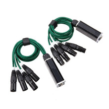 1 Par de Extensores Ethernet XLR/DMX de 3 Pines de 4 Canales A Ethercon RJ45 Extensor de Señal de Red DMX512 1 Macho + 1 Hembra