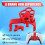 Steering Wheel for PS5 Handle Game Steering Wheel Controller for Game Replacement Accessories A 6