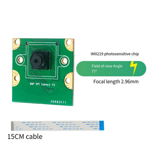 Module de Tête de Caméra pour Raspberry Pi 5 Tête de Caméra 8MP Interface MIPI CSI Module de Caméra de Tête de Caméra à Puce IMX219,A 2
